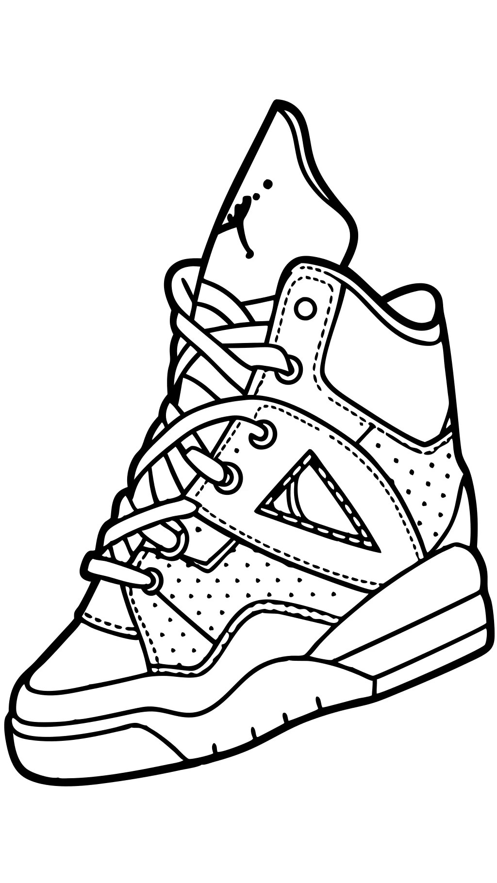 Jordan zapatos para colorear